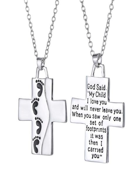 footprint jesus cross necklace letters my child i love you pendant necklaces fashion jewelry gift for women kids1349175, Silver
footprint jesus cross necklace letters my child i love you pendant necklaces fashion jewelry gift for women kids1349175, Silver
