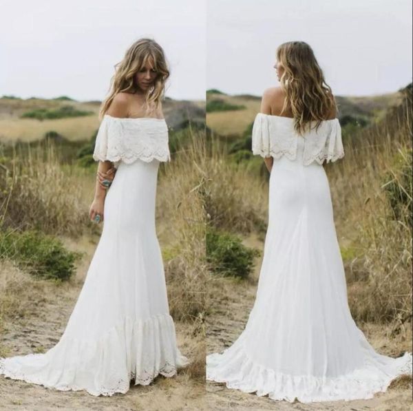country style boho wedding dresses off the shoulder white chiffon beach bridal dresses custom made zipper up back plus size bridal9289044
country style boho wedding dresses off the shoulder white chiffon beach bridal dresses custom made zipper up back plus size bridal9289044