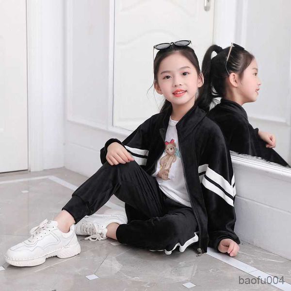 clothing sets girls children's winter thick velvet warm clothing set 2pcs kids new casual tracksuit children's sportswear suit 4-1, White
clothing sets girls children's winter thick velvet warm clothing set 2pcs kids new casual tracksuit children's sportswear suit 4-1, White