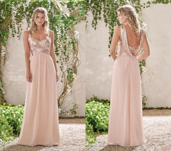 rose gold summer sequined bridesmaid dresses spaghetti straps sequins long chiffon ruffles blush pink maid of honor wedding guest 4938240, White;pink
rose gold summer sequined bridesmaid dresses spaghetti straps sequins long chiffon ruffles blush pink maid of honor wedding guest 4938240, White;pink