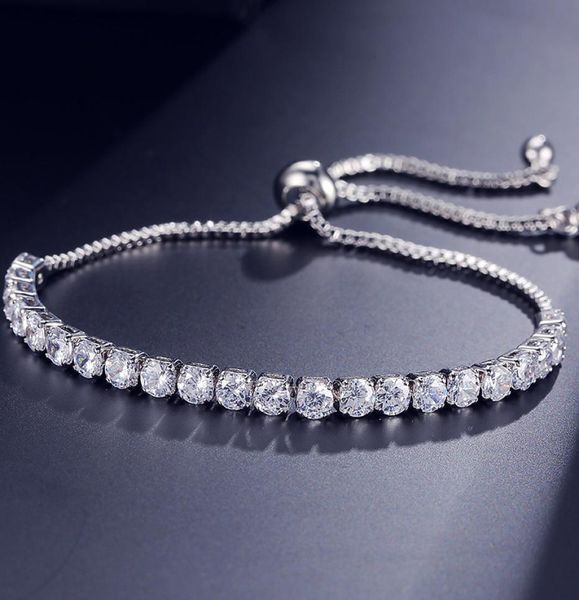 fashion round cubic zirconia tennis adjustable chain bracelet bangle for women white gold color crystal bracelets wedding jewelry 5877970, Black
fashion round cubic zirconia tennis adjustable chain bracelet bangle for women white gold color crystal bracelets wedding jewelry 5877970, Black