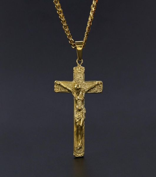 jesus cross necklace gold plated stainless steel pendant fashion religious faith necklaces mens hip hop jewelry2992552, Silver
jesus cross necklace gold plated stainless steel pendant fashion religious faith necklaces mens hip hop jewelry2992552, Silver