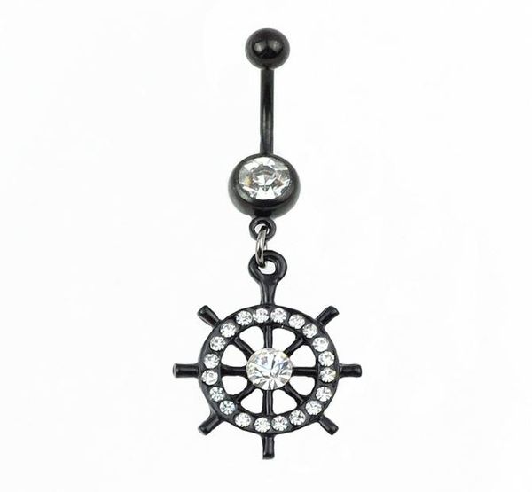 alloy diamond rudder belly button ring belly button nail piercing jewelry8758129, Silver
alloy diamond rudder belly button ring belly button nail piercing jewelry8758129, Silver