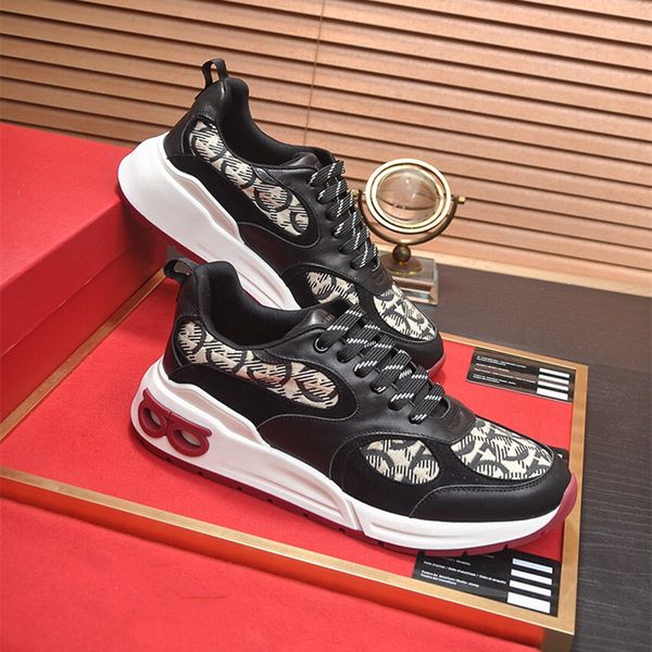 brand designer leather nylon fabric thick-soled casual sports shoes low sports shoes breathable outdoor size45, Black 
brand designer leather nylon fabric thick-soled casual sports shoes low sports shoes breathable outdoor size45, Black