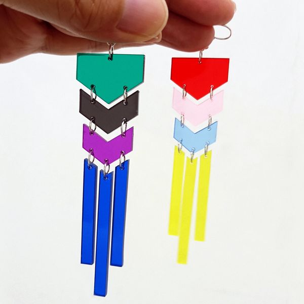 clear vintage dangle long earrings retro women transparent yellow blue acrylic jewelry geometric accessories, Silver
clear vintage dangle long earrings retro women transparent yellow blue acrylic jewelry geometric accessories, Silver