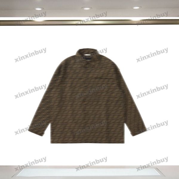 xinxinbuy men designer coat jacket paris double letter jacquard roma long sleeve women black blue s-xl, Black;brown
xinxinbuy men designer coat jacket paris double letter jacquard roma long sleeve women black blue s-xl, Black;brown
