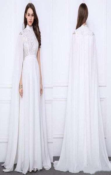 elegant white evening formal dresses long with wrap a line lace chiffon high neck cape sleeve saudi arabic caftan celebrity prom p1155763, Black;red
elegant white evening formal dresses long with wrap a line lace chiffon high neck cape sleeve saudi arabic caftan celebrity prom p1155763, Black;red
