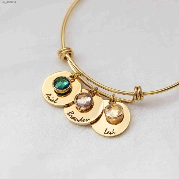 personalized mom bracelet gift from children baby stainless steel material mothers day birthstone charms handmade jewelry l230620, Golden;silver
personalized mom bracelet gift from children baby stainless steel material mothers day birthstone charms handmade jewelry l230620, Golden;silver