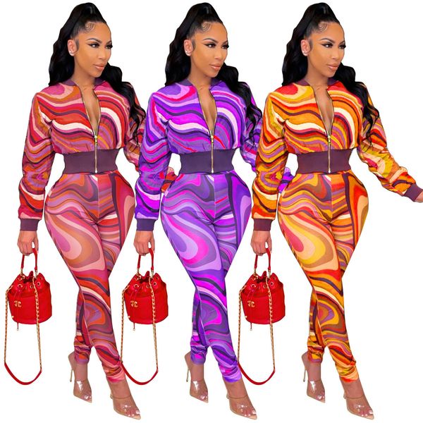 women's two piece pants elegant wave striped women two 2 piece set outfits fall winter track jacket and legging pants set tracksuit swe, White
women's two piece pants elegant wave striped women two 2 piece set outfits fall winter track jacket and legging pants set tracksuit swe, White
