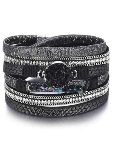 punk black color natural stone bracelets bangles for women ladies magnetic clasp wrap bracelet pulseira feminina party jewelry26445062550, Golden;silver
punk black color natural stone bracelets bangles for women ladies magnetic clasp wrap bracelet pulseira feminina party jewelry26445062550, Golden;silver