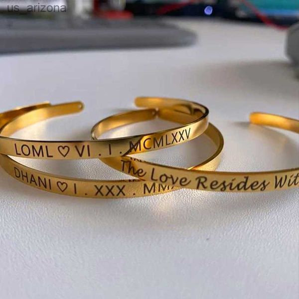 personalized custom name cuff bracelets for women stainless steel gold color baby id year letter bracelets handmade jewelry gift l230620, Golden;silver
personalized custom name cuff bracelets for women stainless steel gold color baby id year letter bracelets handmade jewelry gift l230620, Golden;silver