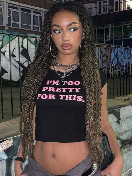 women's t-shirt wholesale y2k clothes streetwear black t shirts print casual o neck crop ladies short sleeve bodycon tees t shirts 230, White
women's t-shirt wholesale y2k clothes streetwear black t shirts print casual o neck crop ladies short sleeve bodycon tees t shirts 230, White