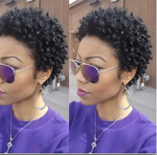 new arrival hairstyle soft brazilian hair african americ short cut kinky curly natural wig simulation human hair curly wig for wom6639609, Black
new arrival hairstyle soft brazilian hair african americ short cut kinky curly natural wig simulation human hair curly wig for wom6639609, Black