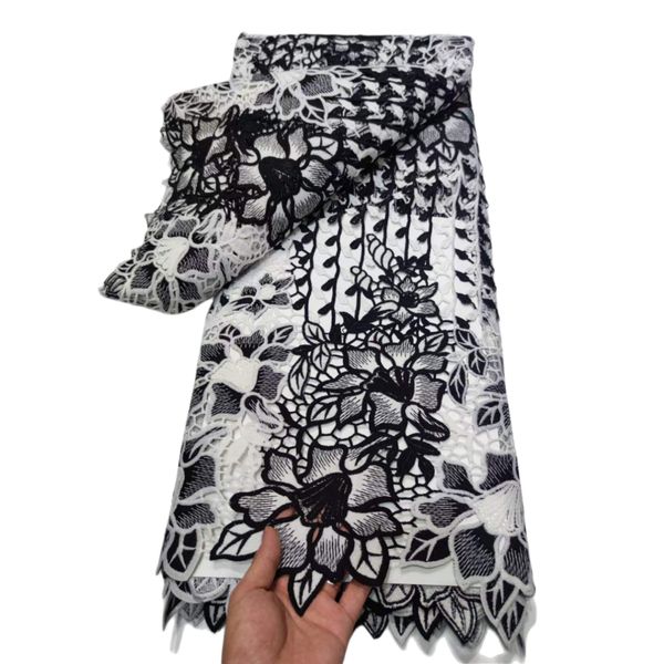 yq-1004 fiber lace 5 yards african fashion classic 2023 tulle stripe daily party ladies matching exquisite clothes multicolored design tailo, Black;white
yq-1004 fiber lace 5 yards african fashion classic 2023 tulle stripe daily party ladies matching exquisite clothes multicolored design tailo, Black;white