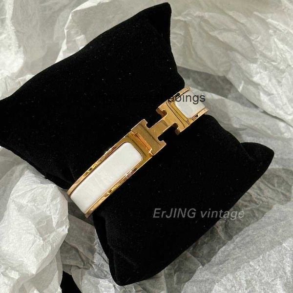 aher mas designer luxury brand enamel bracelet classic platinum h buckle narrow edge women's enamel bracelet accessory, Black
aher mas designer luxury brand enamel bracelet classic platinum h buckle narrow edge women's enamel bracelet accessory, Black