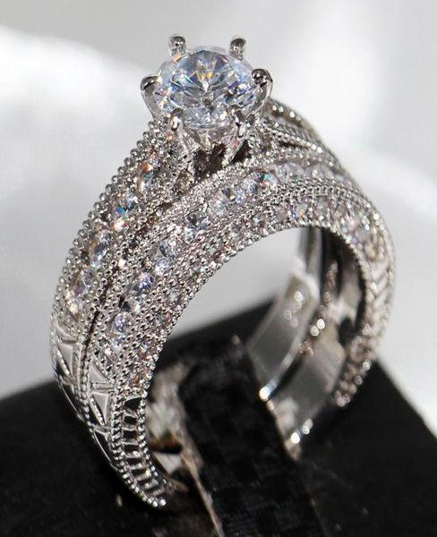 retro jewelry lovers claw set 8mm z gem 14kt white gold filled 2in1womens engagement wedding ring set for christmas gift sz 1197745, Slivery;golden
retro jewelry lovers claw set 8mm z gem 14kt white gold filled 2in1womens engagement wedding ring set for christmas gift sz 1197745, Slivery;golden