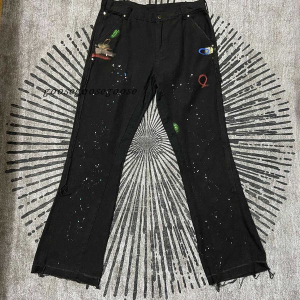 real pics high street color spliced washed jeans mens oversize wide leg straight denim flare pants retro loose casual trousers, Blue
real pics high street color spliced washed jeans mens oversize wide leg straight denim flare pants retro loose casual trousers, Blue