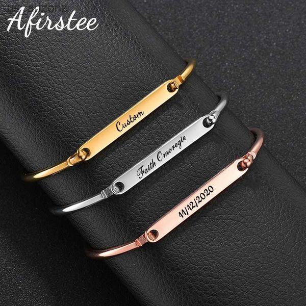 afirstee stainless steel engrave name bracelet for women custom gold color date letter bracelets jewelry gift l230620, Golden;silver
afirstee stainless steel engrave name bracelet for women custom gold color date letter bracelets jewelry gift l230620, Golden;silver