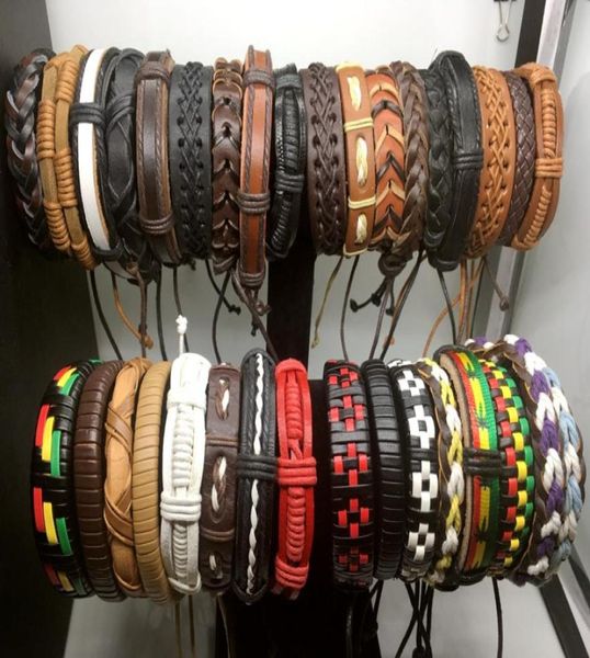 100pcs mens womens vintage genuine leather surfer bracelet cuff wristband fashion jewelry gift bracelet mixed style jewelry wholes7120917, Golden;silver
100pcs mens womens vintage genuine leather surfer bracelet cuff wristband fashion jewelry gift bracelet mixed style jewelry wholes7120917, Golden;silver