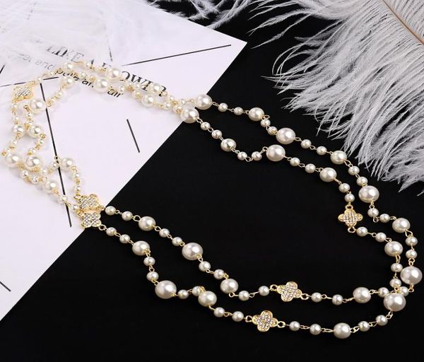 new fashion luxury designer diamond lucky leaf pearl classic elegant multi layer long sweater statement necklace for woman6519426, Black
new fashion luxury designer diamond lucky leaf pearl classic elegant multi layer long sweater statement necklace for woman6519426, Black