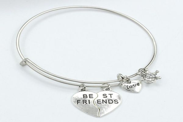 fashion silver friends broken heart alloy charm bracelet bangles adjustable wire love heart bracelet women girls jewelry9957679, Golden;silver
fashion silver friends broken heart alloy charm bracelet bangles adjustable wire love heart bracelet women girls jewelry9957679, Golden;silver