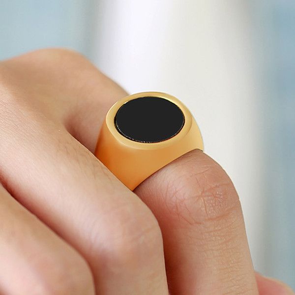 vintage rings for men women stainless steel ring black circle enamle ring jewelry gift for boys boyfriend ladies dad yw355rc-485, Golden;silver
vintage rings for men women stainless steel ring black circle enamle ring jewelry gift for boys boyfriend ladies dad yw355rc-485, Golden;silver