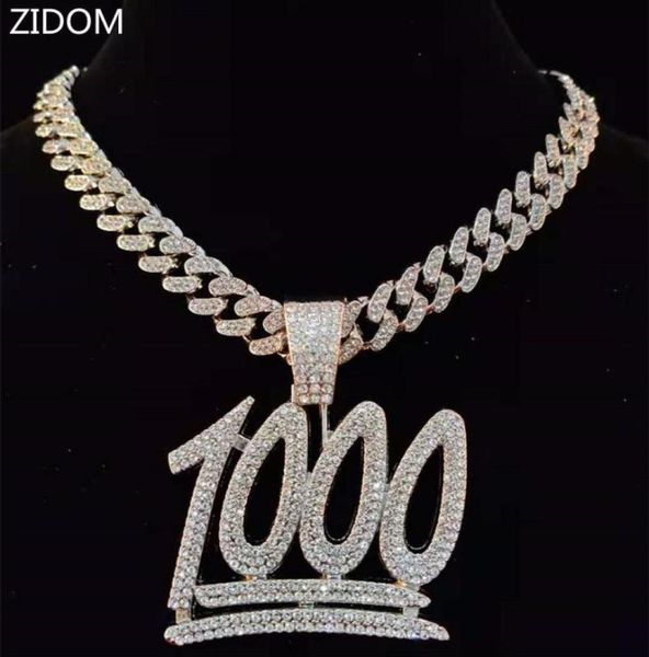 men hip hop 1000 number pendant necklace with 13mm miami cuban chain iced out bling hiphop necklaces male fashion jewelry6432126, Silver
men hip hop 1000 number pendant necklace with 13mm miami cuban chain iced out bling hiphop necklaces male fashion jewelry6432126, Silver