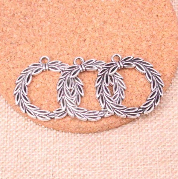 21pcs charms olive branch laurel wreath 34mm antique making pendant fitvintage tibetan silverdiy handmade jewelry1713829, Bronze;silver
21pcs charms olive branch laurel wreath 34mm antique making pendant fitvintage tibetan silverdiy handmade jewelry1713829, Bronze;silver