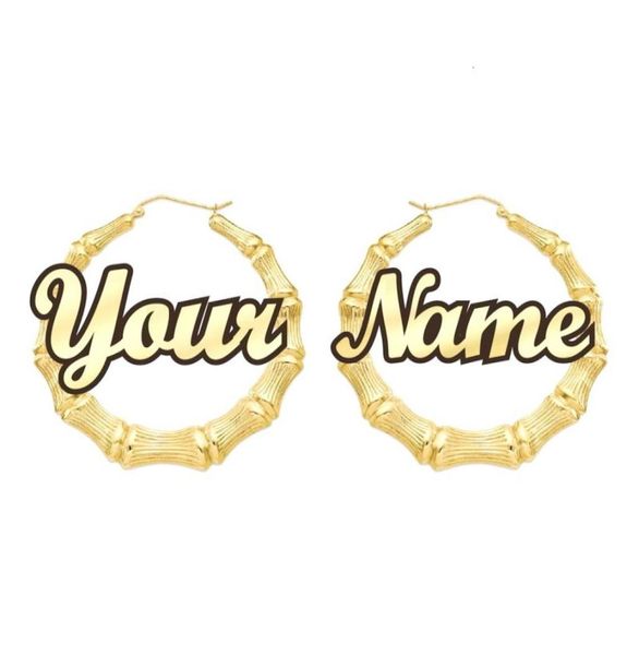 customizable customize name earrings bamboo style custom hoop earrings with statement words cj1911162700355, Golden;silver
customizable customize name earrings bamboo style custom hoop earrings with statement words cj1911162700355, Golden;silver