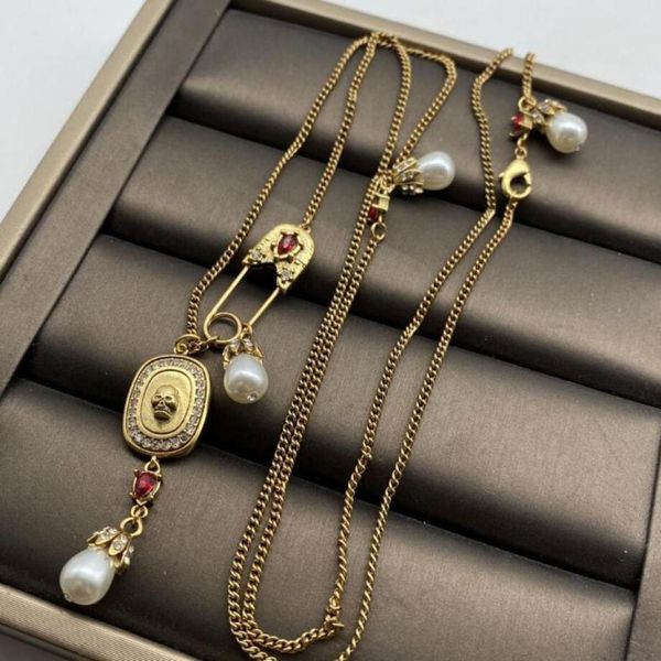 new designed skulls hanging cards pendants women039s necklace ladies vintage brass pearly necklaces designer jewelry 0311357355, Silver
new designed skulls hanging cards pendants women039s necklace ladies vintage brass pearly necklaces designer jewelry 0311357355, Silver