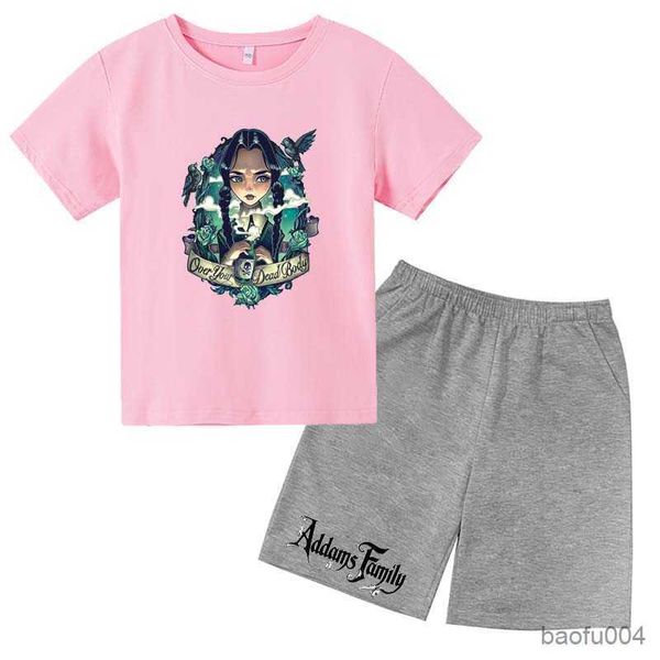clothing sets kids summer wednesday addams family print casual short suits 4-14t boys girls 2pcs t-shirts+pants sports outfits clothes sets, White
clothing sets kids summer wednesday addams family print casual short suits 4-14t boys girls 2pcs t-shirts+pants sports outfits clothes sets, White