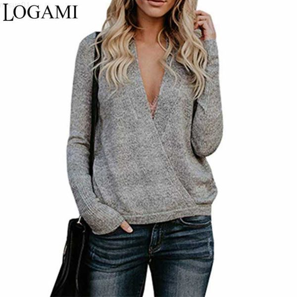 women's sweaters logami deep v neck pullover 2018 autumn women fashion loose knitting sweaters female l230718, White;black
women's sweaters logami deep v neck pullover 2018 autumn women fashion loose knitting sweaters female l230718, White;black