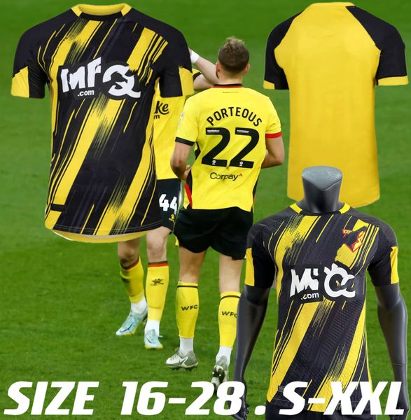 2023 2024 watfords player version soccer jerseys home 23 24 sarr kone martins kalu louza asprilla porteous kayembe ronan mens kids football, Black
2023 2024 watfords player version soccer jerseys home 23 24 sarr kone martins kalu louza asprilla porteous kayembe ronan mens kids football, Black