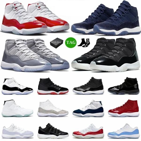 with box 11 basketballs shoes men women 11s cherry midnight navy cool grey 25th anniversary 72- low bred pure violet mens trainers sport s, Black
with box 11 basketballs shoes men women 11s cherry midnight navy cool grey 25th anniversary 72- low bred pure violet mens trainers sport s, Black