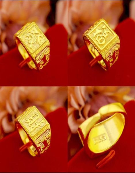 2019 sand gold plated 24k gold men039s fashion opening big hair fu cai ring long time does not fade6641810, Silver
2019 sand gold plated 24k gold men039s fashion opening big hair fu cai ring long time does not fade6641810, Silver