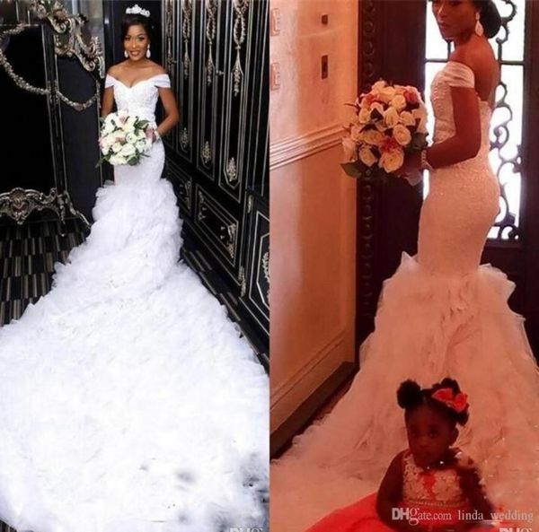 2019 luxury white mermaid wedding dress off the shoulder lace tiers ruffles long church garden bride bridal gown custom made plus 5720996
2019 luxury white mermaid wedding dress off the shoulder lace tiers ruffles long church garden bride bridal gown custom made plus 5720996