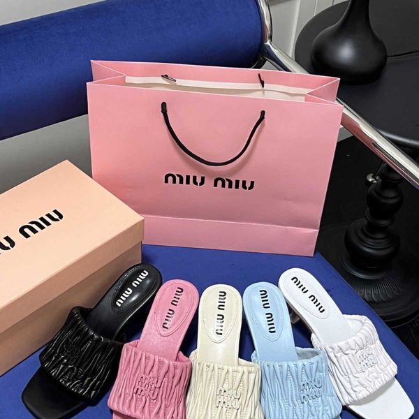 mius beach shoes women slide designer sandals new line pleated slippers summer wear square thick heels casual nxmg
mius beach shoes women slide designer sandals new line pleated slippers summer wear square thick heels casual nxmg
