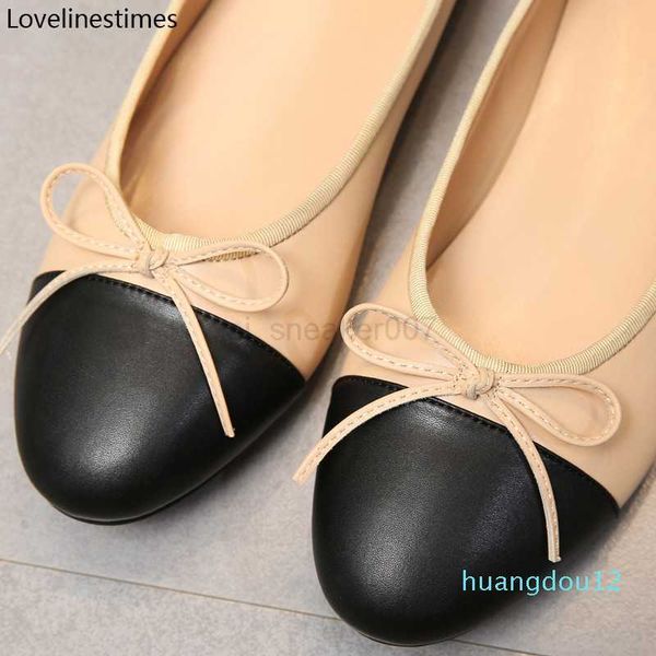 channel flats designer- women ballet classic shoes leather tweed cloth two color splice bow round flat shoes fashion ccity, Black
channel flats designer- women ballet classic shoes leather tweed cloth two color splice bow round flat shoes fashion ccity, Black
