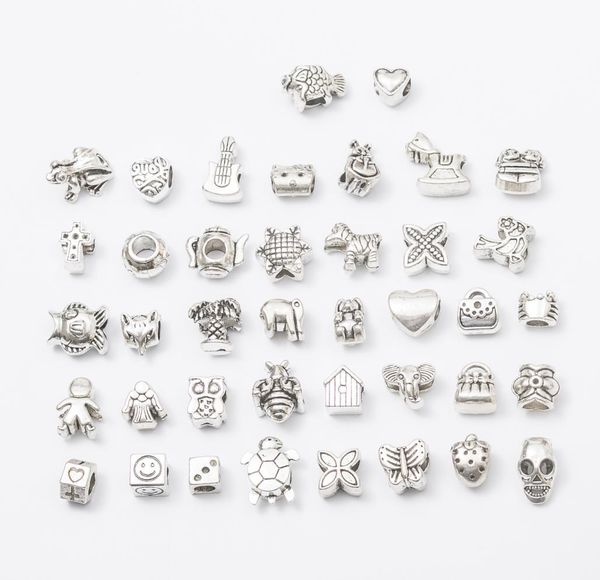 mix metals 40 style antique silver plated alloy big hole charms spacer beads fit bracelet diy jewelry necklaces pendants1460205, Black
mix metals 40 style antique silver plated alloy big hole charms spacer beads fit bracelet diy jewelry necklaces pendants1460205, Black