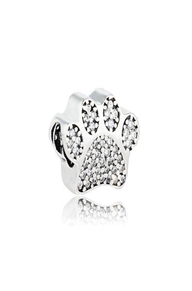 authentic 925 sterling silver bear paw sole bead charm with clear cz fit original bracelet diy jewelry making wholesale5358271, Black
authentic 925 sterling silver bear paw sole bead charm with clear cz fit original bracelet diy jewelry making wholesale5358271, Black
