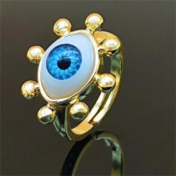 european and american trend devil's eye opening ring female opening creative exquisite ring jewelry ae1023, Silver
european and american trend devil's eye opening ring female opening creative exquisite ring jewelry ae1023, Silver