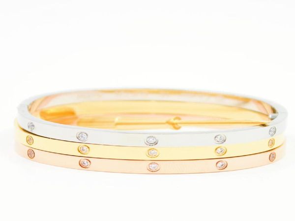 luxury cuff 4mm width love jewelry women bangle stainless steel couple 10pcs cz crystal buckle bracelets bangles men4298593, White
luxury cuff 4mm width love jewelry women bangle stainless steel couple 10pcs cz crystal buckle bracelets bangles men4298593, White