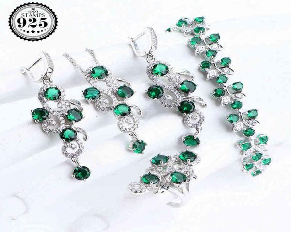 wedding luxury 925 silver bridal jewelry sets for women costume jewelry green cz bracelet ring earrings necklace pendants set h2205099766, Black
wedding luxury 925 silver bridal jewelry sets for women costume jewelry green cz bracelet ring earrings necklace pendants set h2205099766, Black