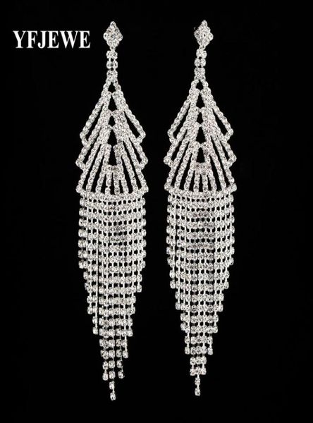 yfjewe fashion rhinestone crystal gold and sliver color long dangle earrings for women wedding jewelry accessories brincos e2897335621, Silver
yfjewe fashion rhinestone crystal gold and sliver color long dangle earrings for women wedding jewelry accessories brincos e2897335621, Silver