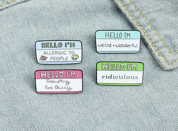 english hello label brooches pins enamel letters lapel pin bags dress badge for women men fashion jewelry3320897, Gray
english hello label brooches pins enamel letters lapel pin bags dress badge for women men fashion jewelry3320897, Gray