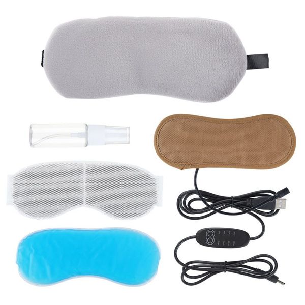 Image of multi-function 2-in-1 usb electric heating hot eye mask ice eye mask eye relaxing physiotherapy eye care instrument
