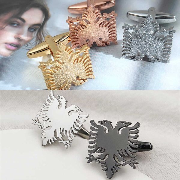 cuff links albanian cufflinks for men design personalized french shirt frosted cufflink stainless steel jewelry gift for boyfriend hkd230718, Silver
cuff links albanian cufflinks for men design personalized french shirt frosted cufflink stainless steel jewelry gift for boyfriend hkd230718, Silver