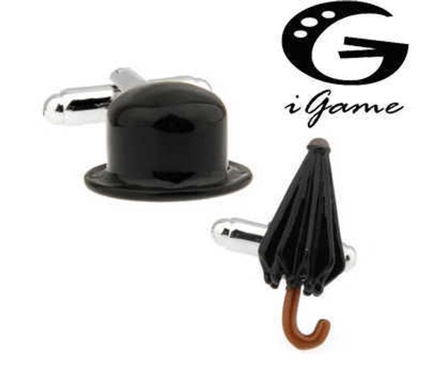 cuff links new arrival fashion cufflinks for men black painting chaplin hat umbrella design men cuff links wholesale retail hkd230718, Silver
cuff links new arrival fashion cufflinks for men black painting chaplin hat umbrella design men cuff links wholesale retail hkd230718, Silver