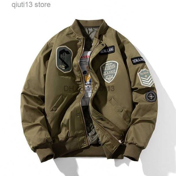 men's jackets winter bomber jacket men military retro badge pilot jacket american vintage motorcycle coat parkas hooded male khaki army, Black;brown
men's jackets winter bomber jacket men military retro badge pilot jacket american vintage motorcycle coat parkas hooded male khaki army, Black;brown