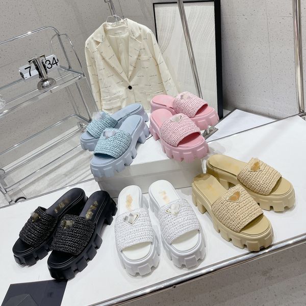 crochet raffia straw lug sole slippers designer inverted triangle platform slipper luxury woven wrap ladies classic sandals non-slip ladies, Black
crochet raffia straw lug sole slippers designer inverted triangle platform slipper luxury woven wrap ladies classic sandals non-slip ladies, Black